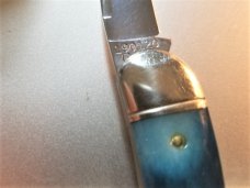 New Great Eastern Cutlery #19 Little Rattler Blue Teal Bone Northfield GEC