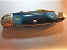 New Great Eastern Cutlery #19 Little Rattler Blue Teal Bone Northfield GEC