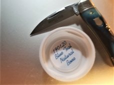 New Great Eastern Cutlery #19 Little Rattler Blue Teal Bone Northfield GEC