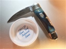New Great Eastern Cutlery #19 Little Rattler Blue Teal Bone Northfield GEC