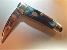 New Great Eastern Cutlery #19 Little Rattler Blue Teal Bone Northfield GEC