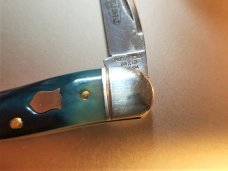 New Great Eastern Cutlery #19 Little Rattler Blue Teal Bone Northfield GEC