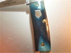 New Great Eastern Cutlery #19 Little Rattler Blue Teal Bone Northfield GEC