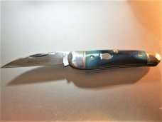 New Great Eastern Cutlery #19 Little Rattler Blue Teal Bone Northfield GEC