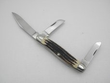 Queen Cutlery #61 Stockman Winterbottom bone:  3 5/8” closed,