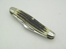 Queen Cutlery #61 Stockman Winterbottom bone:  3 5/8” closed,