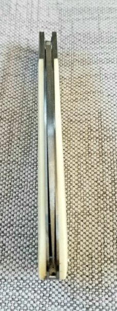 JHLloyd Custom Sway Back Knife, Smooth Oiled Natural Bone,NEW,W/slip, 4.25",52100 VIPER