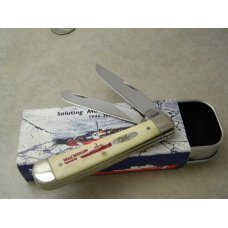 Case XX USA 3 Dot Bone 6254 Saluting Mackinaw WAGB 83 Trapper Knife NIB