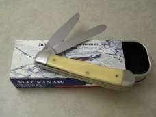 Case XX USA 3 Dot Bone 6254 Saluting Mackinaw WAGB 83 Trapper Knife NIB