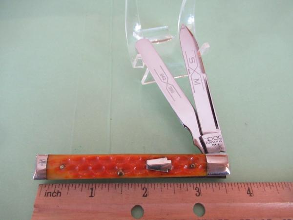 Schatt & Morgan 1994 Orange Bone Doctors Knife Pattern # 042296 Schatt & Morgan 1994 Orange Bone Doctors Knife Pattern # 042296