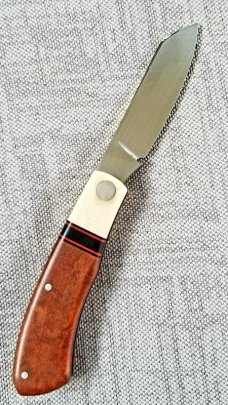 Michael du Pleesis Native Knife,3.75" Camel Thorn and Ivory, Ivory Bolsters and Shield, extra spacer