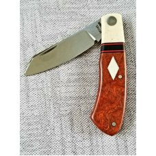 Michael du Pleesis Native Knife375quot Camel Thorn and Ivory Ivory Bolsters and Shield extra spacer