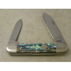 Case XX USA 1 Dot 1999 Abalone Pearl 82131 Canoe Knife