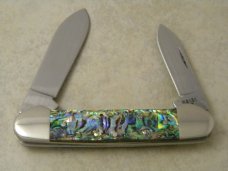 Case XX USA 1 Dot 1999 Abalone Pearl 82131 Canoe Knife