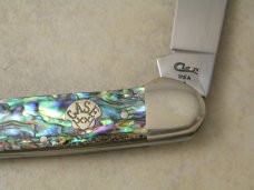 Case XX USA 1 Dot 1999 Abalone Pearl 82131 Canoe Knife