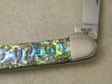 Case XX USA 1 Dot 1999 Abalone Pearl 82131 Canoe Knife