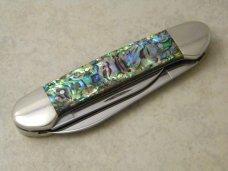 Case XX USA 1 Dot 1999 Abalone Pearl 82131 Canoe Knife