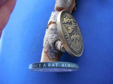 Lot of 2 Coins: 43rd Electronic Combat Squadron Compass Call Air Force Challenge Coins "Once a Bat"