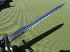 One of 2 WENGER SWISS ARMY BAYONET KNIFE, SCABBARD circa 60s, Fixed Blade Knife Very sharp!!