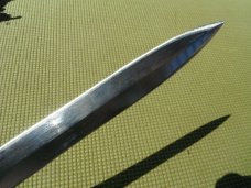 One of 2 WENGER SWISS ARMY BAYONET KNIFE, SCABBARD circa 60s, Fixed Blade Knife Very sharp!!