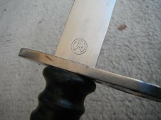 One of 2 WENGER SWISS ARMY BAYONET KNIFE, SCABBARD circa 60s, Fixed Blade Knife Very sharp!!