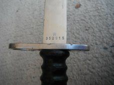 One of 2 WENGER SWISS ARMY BAYONET KNIFE, SCABBARD circa 60s, Fixed Blade Knife Very sharp!!