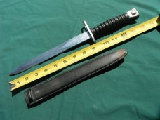 One of 2 WENGER SWISS ARMY BAYONET KNIFE, SCABBARD circa 60s, Fixed Blade Knife Very sharp!!
