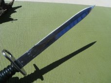 One of 2 WENGER SWISS ARMY BAYONET KNIFE, SCABBARD circa 60s, Fixed Blade Knife Very sharp!!