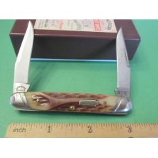 Schatt & Morgan Series XX Bourbon Reversed Worm Grooved Bone Gentlemen Muskrat Pattern # 042121