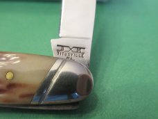 Schatt & Morgan Series XX  Bourbon Reversed Worm Grooved Bone Gentlemen Muskrat Pattern # 042121