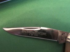 Schatt & Morgan Series XX  Bourbon Reversed Worm Grooved Bone Gentlemen Muskrat Pattern # 042121