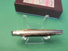 Schatt & Morgan Series XX  Bourbon Reversed Worm Grooved Bone Gentlemen Muskrat Pattern # 042121