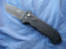 GERBER 06 AUTOMATIC with Tanto Blade Fires Hard Locks Tight Safety Lock Near Mint Made in USA