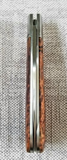 Cosimo De Benedetto Custom Sway Back Knife, Maple,NEW,W/coa, 4", RWL 34,4 pins& Lanyard tube
