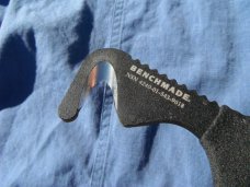 BENCHMADE Safety Cutter, Fixed Blade, Hook, 440C Stainless Steel, 4 3/8" Made in the USA!!!