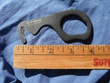 BENCHMADE Safety Cutter, Fixed Blade, Hook, 440C Stainless Steel, 4 3/8" Made in the USA!!!