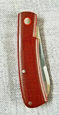 Birdvis Unique Spear Hitchcock Knife, 4", Westy Micarta coa,box,slip Nick called it a Proto 