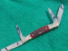 BOKER SOLINGEN TREE BRAND 4 BLADE CONGRESS Red Bone 5464 Marked 135th Anniversary NEW IN BOX/NIB/NOS