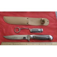 Vintage Imperial USA Fixed Blade amp PocketknifeKeychain