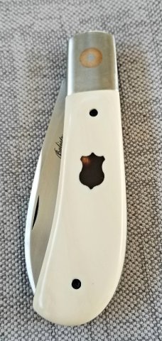 Vincenzo Balistreri Custom Zulu Knife, 4" clsd original Bose pattern ,True Elephant Ivory, don't ask