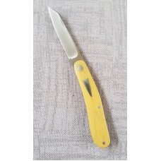 Bobby Toole Custom Shadow Native ,W/pouch, 4",Cpm-154,yellow Linen Micarta