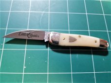 GEC #19 Little Rattler Smooth White Bone Tidioute Cutlery 190120
