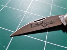 GEC #19 Little Rattler Smooth White Bone Tidioute Cutlery 190120