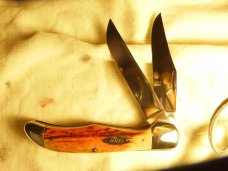 straight XX 5265, red stag, flat blade high pull, beautiful, near mint great ;piece