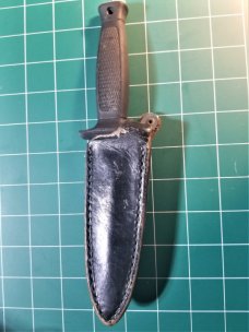 VALOR SEKI JAPAN DAGGER BOOT KNIFE & Sheath 794 VINTAGE! VG+