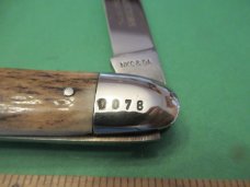 Kissing Crane Stag Anglo Saxon Whittler 1st NKCA Club Knife 