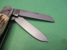 Kissing Crane Stag Anglo Saxon Whittler 1st NKCA Club Knife 