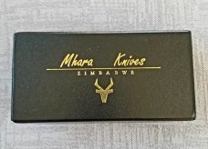 Mhara Custom Native Knife,N690,3 7/8 Ultralight.. slip & coa& box,Snakebean..Micarta..filework&brass