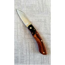Mhara Custom Native Knife,N690,3 7/8 NEW W/ slip & coa& box,Snakebean & Micarta, filework ss&brass