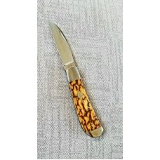 Andy Fannin Custom Mammoth Ivory Swayback Knife,,coa/slip, PM-154 ,4" closed with my diamond shield